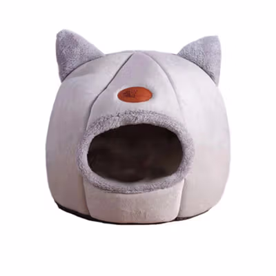 AOXIN Tempat Tidur Hewan Peliharaan Kucing Cat House Size XL - HTC01 - Gray — gambar 4