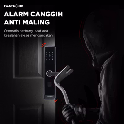 TaffHOME Smart Door Lock Password Bluetooth Card TTLock - S203 - Black — gambar 4