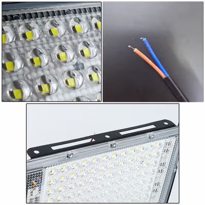 TaffLED Grow Light LED Lampu Tanaman Hidroponik Cool White 10W - PR65 - Black — gambar 4