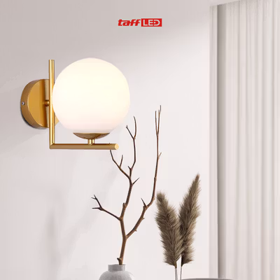 TaffLED Fitting Lampu Dinding Hias Rumah Nordic Wall E27 260V - XD-2027 - Golden — gambar 4