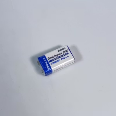 Doublepow Baterai Isi Ulang 9V Recharge Ni-MH Button Top 280 mAh 1 PCS - Blue/White — gambar 4