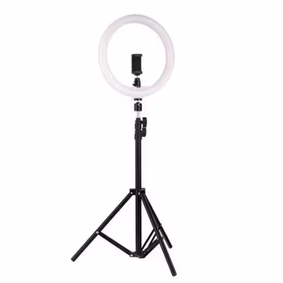 TaffSTUDIO Lampu Ring Light LED 3in1 Color Tripod Holder 25.5cm 12W - QX-260 - Black — gambar 4