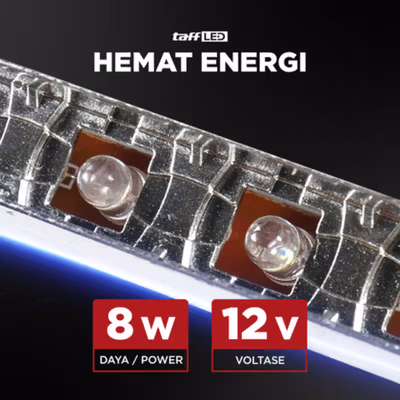 TaffLED Lampu Kabut Mobil Car Foglamp DRL LED Cool White 12V 8W 1 PCS - QC - Black — gambar 4