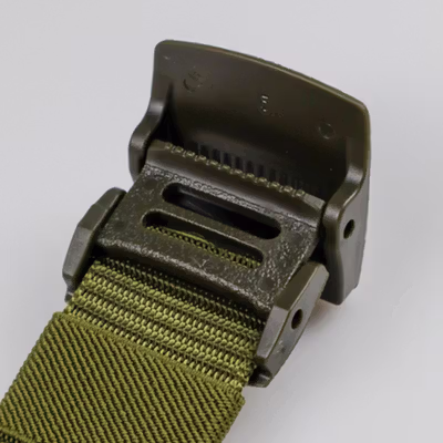 Rhodey Tali Ikat Pinggang Pria Anti X-Ray Plastik Automatic Buckle - 899 - Army Green — gambar 4