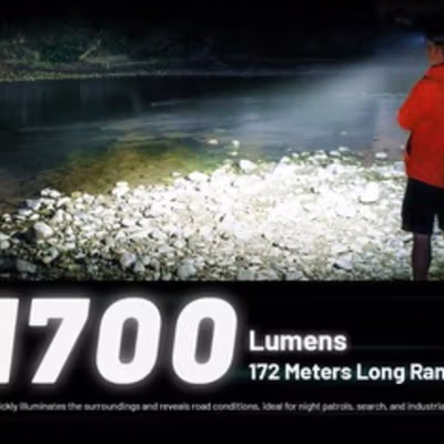 NITECORE Senter Kepala Headlamp LED Dual Light IP68 1700 Lumens - NU45 - Black — gambar 4