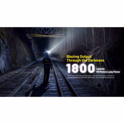 NITECORE Senter Kepala Headlamp LED Triple Light IP68 6000mAh - NU53 - Black — gambar 4