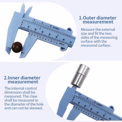 Taffware Jangka Sorong Kaliper Sigmat Gauge Micrometer 150mm - QST-600 - Blue — gambar 4
