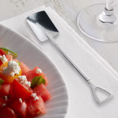 EPOCH Sendok Teh Dessert Sekop Spoon Stainless Steel 1 PCS Square - LXY550 - Silver — gambar 4
