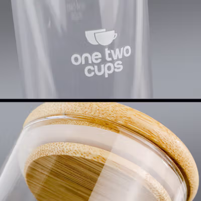 One Two Cups Toples Kaca Penyimpanan Makanan Kedap Udara Storage Jar 500ml - GH1270 - Transparent — gambar 4