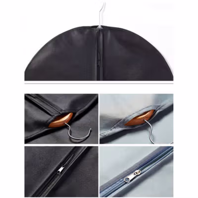 TaffPACK Sarung Dust Cover Jas Tuxedo Dress 60x100cm - D209 - Black — gambar 4