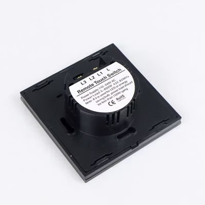 TaffHOME Saklar Lampu Luxury Touch LED with Remote 1 Gang - XJG-DH001 - Black — gambar 4