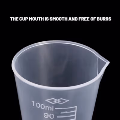 VYROX LITE Gelas Ukur Plastik Kerucut Multifungsi Cone Measuring Cup 100ml - BR10 - Transparent — gambar 4