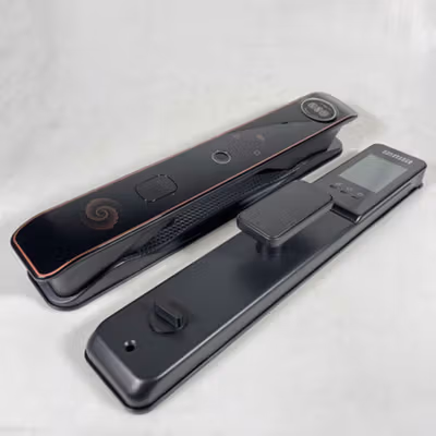 TaffHOME Smart Door Lock Fingerprint 3D Face Recognition Card - X5 - Black — gambar 4