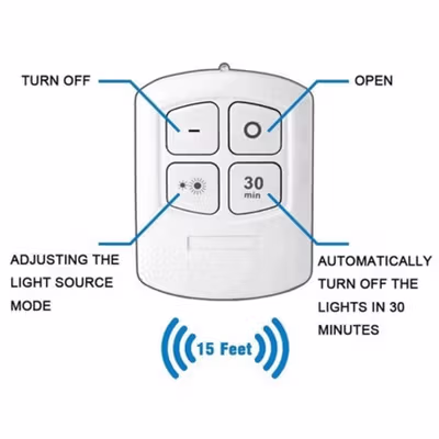 CANSHUO Lampu Mini LED Multifungsi Night Lamp Cool White 4.5V 3W 6 PCS - TD001 - White — gambar 4