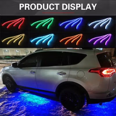 EJ's Lampu LED Strip Outdoor DIY Flexible App Controller RGB 30W 4 PCS - JIA4 - Black — gambar 4