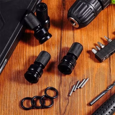 FTCL Adapter Impact Wrench Mix 1/2 Inch Square to 1/4 Inch Hex 2 PCS - FT1214 - Black — gambar 4