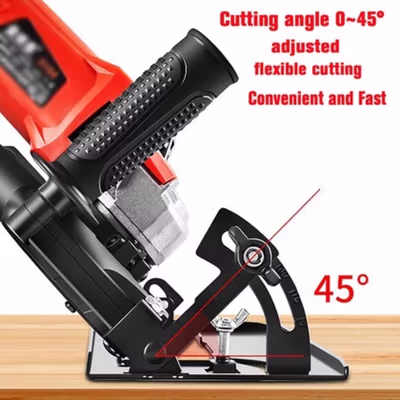 Taffware Stand Gerinda Tangan Adjustable 45 Bevel Saw 100-125mm - DB04 - Black — gambar 4
