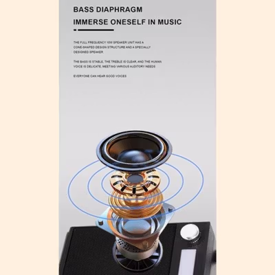 MUWIND Speaker Bluetooth Portable Karaoke with Wireless Microphone - WJ-A837 - Black — gambar 4