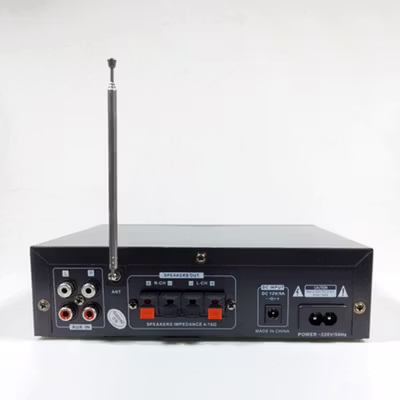 TELI Audio Amplifier Bluetooth Record Loop Playback 12V/220V - BT-158A-A - Brown — gambar 4