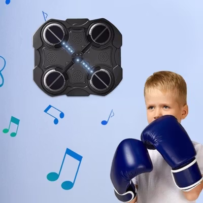 ELBOKERO Mesin Latihan Tinju Music Bluetooth Boxing Training Wall - EL04 - Black — gambar 4
