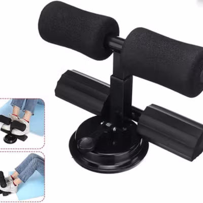Flyfan Alat Bantu Sit Up Stand Fitness Adjustable Stainless Steel - FN-1003 - Black — gambar 4