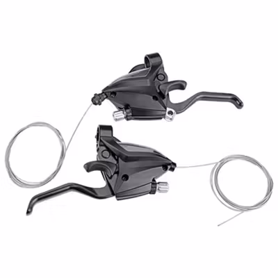 TaffSPORT Marvolt Shifter Brake Operan Gigi Sepeda 3x7 Speed 2 PCS - EF500-7 - Black — gambar 4