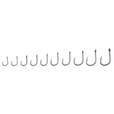 TaffSPORT Kail Pancing Ikan Barbed Fishing Hook Carbon Steel 100 PCS No 10 - IS300 - Black — gambar 4