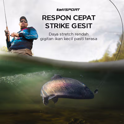 TaffSPORT Senar Benang Tali Pancing Extreme Braid 1.2 300M - FM-PEL - Gray — gambar 4