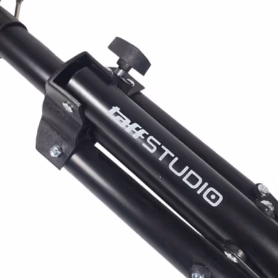 TaffSTUDIO Floor Tripod Stand Speaker Audio System 1.2M - CZS60100 - Black — gambar 4