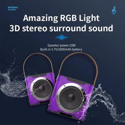 COLSUR Speaker Bluetooth Portable Karaoke with Wireless Microphone - wj-A829 - Black — gambar 4