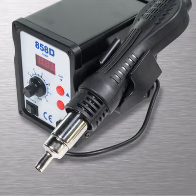 Taffware 858D Desoldering Heat Gun dengan Station 220V 750W - Black — gambar 4