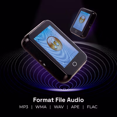 Worallymy MP3 Digital Audio Player Bluetooth HiFi AB Repeat 1.77 Inch - ATJ2117D - Black — gambar 4