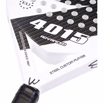CWIN Raket Padel Teardrop Carbon Glass Fiber 3.8cm Thickness 360g - 4015 - White — gambar 4