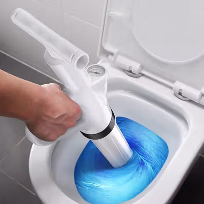 AGGPO Alat Pompa Sedot WC Toilet Plunger High Pressure - A072 - White — gambar 4