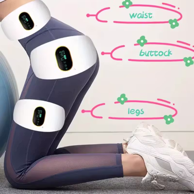 AUSEK Alat Pijat Elektrik Sabuk Getar Pelangsing Massager - NJR-719 - White — gambar 4