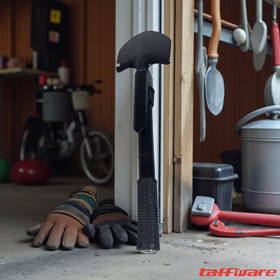 Taffware Sekop Lipat Camping Pacul Portable Kompas Survival 41.5cm - T-3 - Black — gambar 4