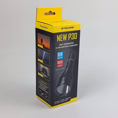 NITECORE Senter LED Cree XP-L HI V3 1000 Lumens - New P30 - Black — gambar 5