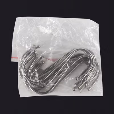 Hanger Gantungan Serbaguna Stainless Steel 10 PCS - M127105 - Silver — gambar 5