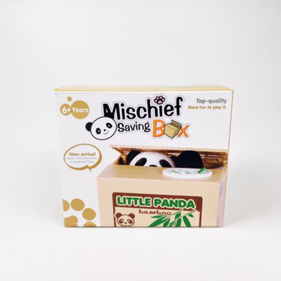 Celengan Panda Steal Money Little Panda Piggy Bank - MM8807-1 - White — gambar 5