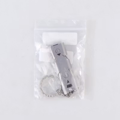 BAKMK Peluit Survival Double Pipe Stainless Steel - BLW24 - Gray — gambar 5