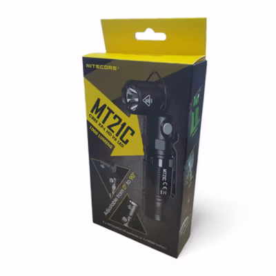 NITECORE Senter LED CREE XP-L HD V6 Waterproof IPX8 1000 Lumens - MT21C - Black — gambar 5