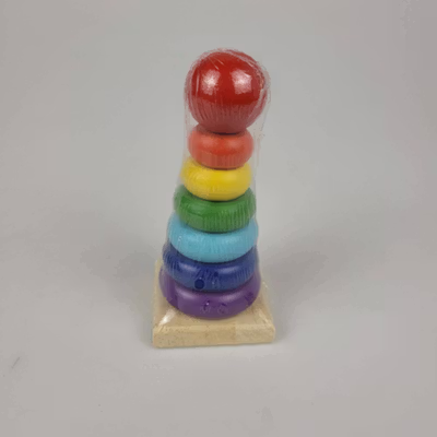 JOKEJOLLY Mainan Anak Montessori Rainbow Tower Children Toy - HX2804 - Multi-Color — gambar 5