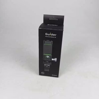 Guider Smartphone Holder Sepeda dengan Kompas dan Lampu LED - Q003 - Black — gambar 5