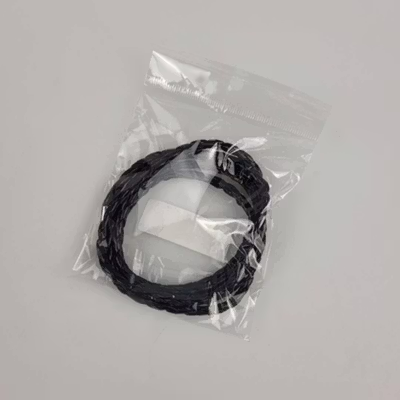 Gelang Tangan Braided Bahan Kulit 5 Lapis - LZ045 - Black — gambar 5