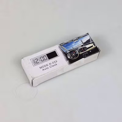 ONEVER Jam Mobil Digital LCD Suction Cup - K-033 - Transparent — gambar 5