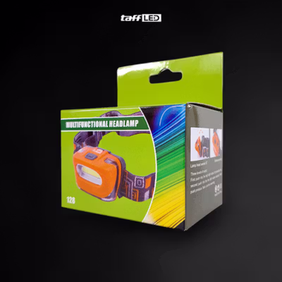 TaffLED Senter Kepala Headlamp LED Waterproof - HE25 - Black — gambar 5