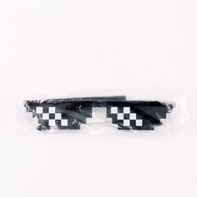 Sozzy Kacamata Model Pixel Minecraft Mosaics Thug Life - W0124 - Black — gambar 5