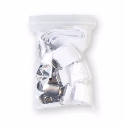 HILIFE Penjepit Clip Sprei Kasur Elastic Band Holder 4 PCS - 200TC - White — gambar 5