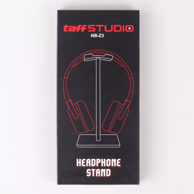TaffSTUDIO Universal Gaming Studio Headphone Stand Hanger Bracket - NB-Z3 - Black — gambar 5
