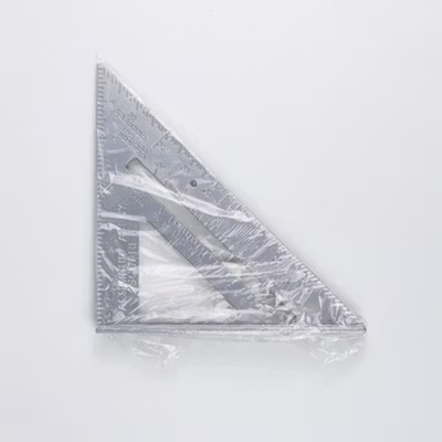 Taffware Penggaris Siku Mistar Segitiga Triangle Ruler Aluminium Alloy - VK18 - Gray — gambar 5